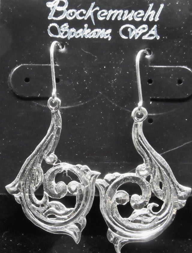Hand Engraved Scottish Earrings and Pendants in Sterling Silver